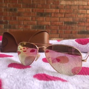 Ray-Ban Aviator Gradient Rose Pink/Gold Frame